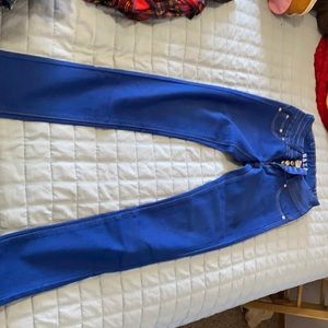 Size 0 blue jeggings